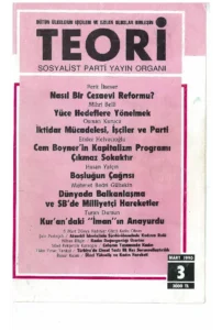 Parti- Kadın- Milliyetçi Hareketler | Teori Mart 1990
