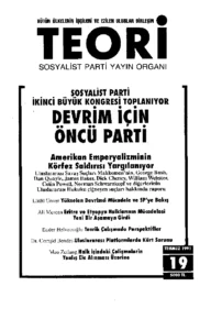 SOSYALİST PARTİ VE DEVRİM İÇİN ÖNCÜ PARTİ | Teori Temmuz 1991