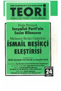 SOSYALİST PARTİ'NİN SEÇİM BİLANÇOSU | Teori Aralık 1991