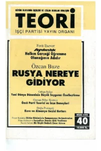 AYDINLIK- ÖNCÜ PARTİ VE RUSYA NEREYE GİDİYOR | Teori Nisan 1993