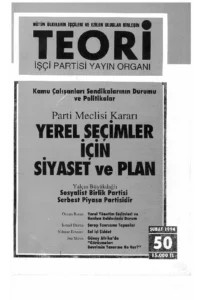 yerel seçimler için siyaset ve plan | Teori Şubat 1994
