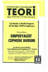 emperyalist cephede durum | Teori Mayıs 1994