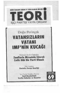 VATANSIZLARIN VATANI IMF'NİN KUCAĞI | Teori Eylul 1995