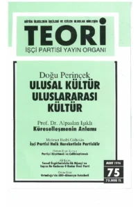 ulusal kültür uluslararası kültür | Teori Mart 1996