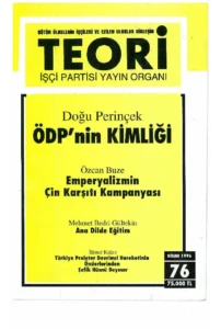 ÖDP'NİN KİMLİĞİ | Teori Nisan 1996