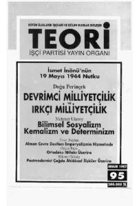 DEVRİMCİ MİLLİYETÇİLİK VE IRKÇI MİLLİYETÇİLİK | Teori Aralık 1997