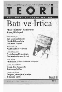 batı ve irtica | Teori Kasım 1998