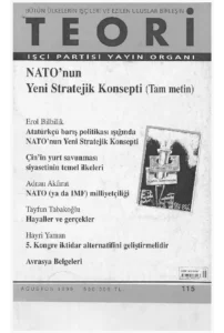NATO'NUN YENİ STRATERJİK KONSEPTİ | Teori Ağustos 1999