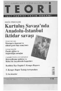KURTULUŞ SAVAŞINDA ANADOLU- İSTANBUL İKTİDAR SAVAŞI | Teori Kasım 1999