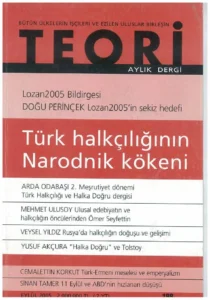 türk halkçılığının narodnik kökeni | Teori Eylul 2005