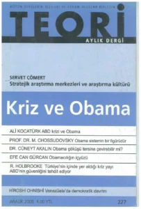KRİZ VE OBAMA | Teori Aralık 2008