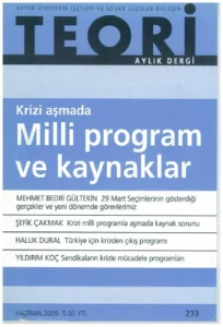 kriz aşmada milli program ve kaynaklar | Teori Haziran 2009