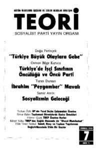 Öncü Parti ve Sosyalizmin Geleceği | Teori Temmuz 1990