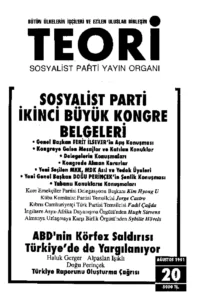 SOSYALİST PARTİ KONGRE BELGELERİ VE KÖRFEZ SALDIRISI YARGILAMASI | Teori Ağustos 1991