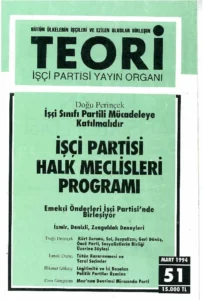 işçi partisi halk meclisleri programı | Teori Mart 1994