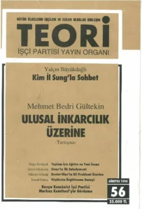 toplum için eğitim ve yeni insan- ulusal inkârcılık üzerine | Teori Ağustos 1994