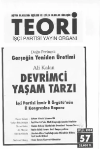 Gerçeğin Yeniden Üretimi | Teori Eylul 1994