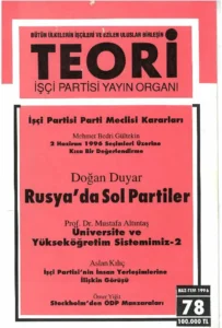 RUSYA'DA SOL PARTİLER | Teori Haziran 1996