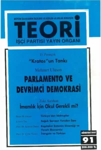 "KRATOS"UN TANKI- PARLAMENTO VE DEVRİMCİ DEMOKRASİ | Teori Ağustos 1997