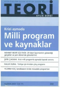 kriz aşmada milli program ve kaynaklar | Teori Haziran 2009