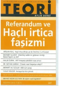 referandum ve haçlı irtica faşizmi | Teori Ağustos 2010