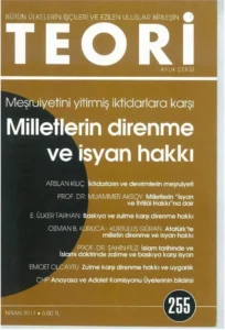 milletlerin direnme ve isyan hakkı | Teori Nisan 2011