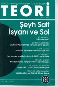 şeyh sait isyanı ve sol | Teori Eylul 2011