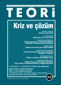 Kriz ve Çözüm | Teori Haziran 2019